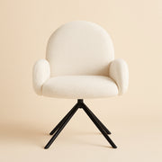 Dining chair Jolie sheep white swivel