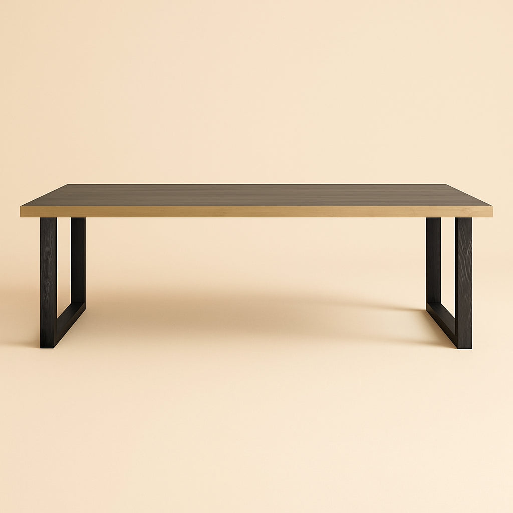 Eettafel Bloomville Brass Shagreen Incl. Glass Top 200