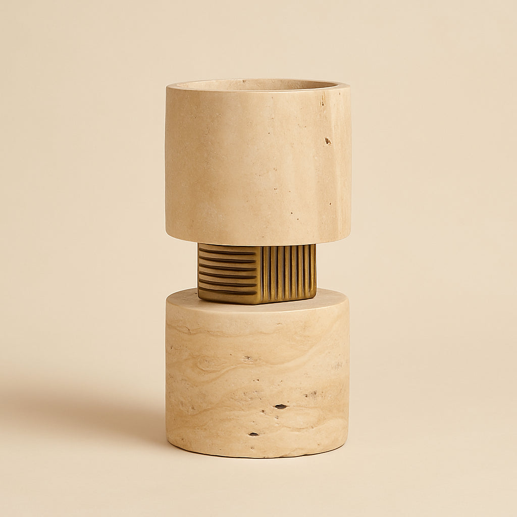 Candle holder Boaz beige small