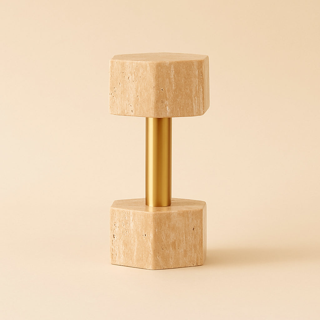 Decorative object Dumble beige