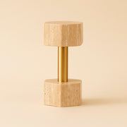 Decorative object Dumble beige