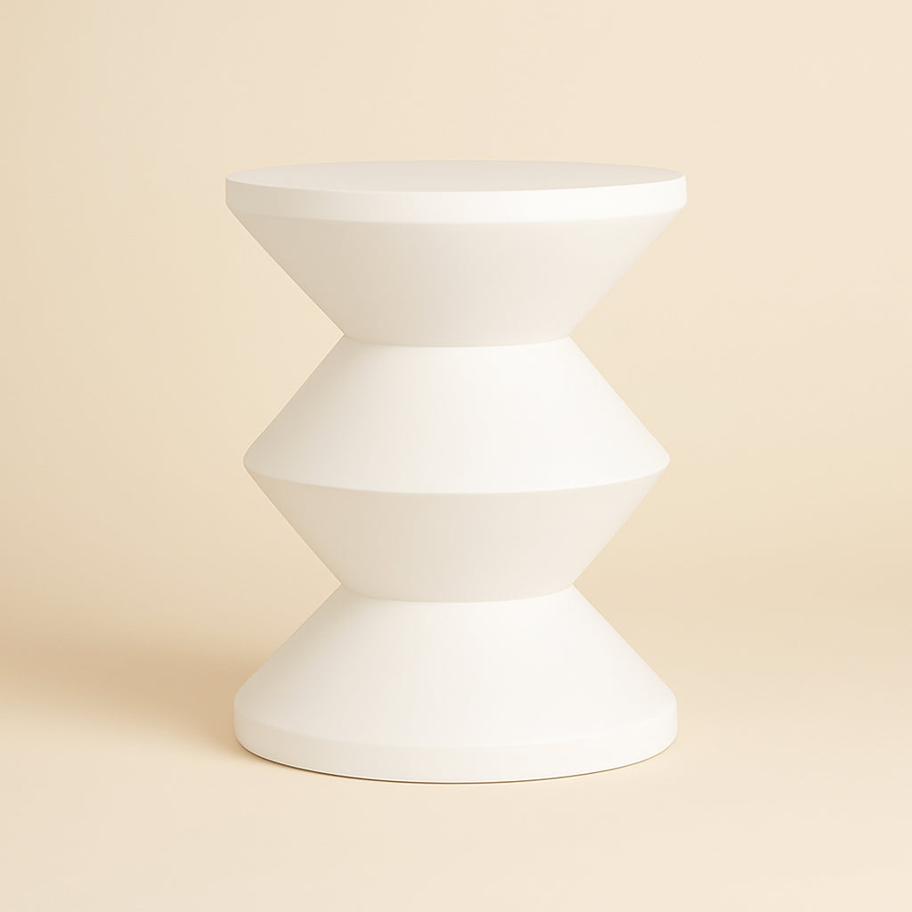 Bijzettafel Bloomstone White 35ø