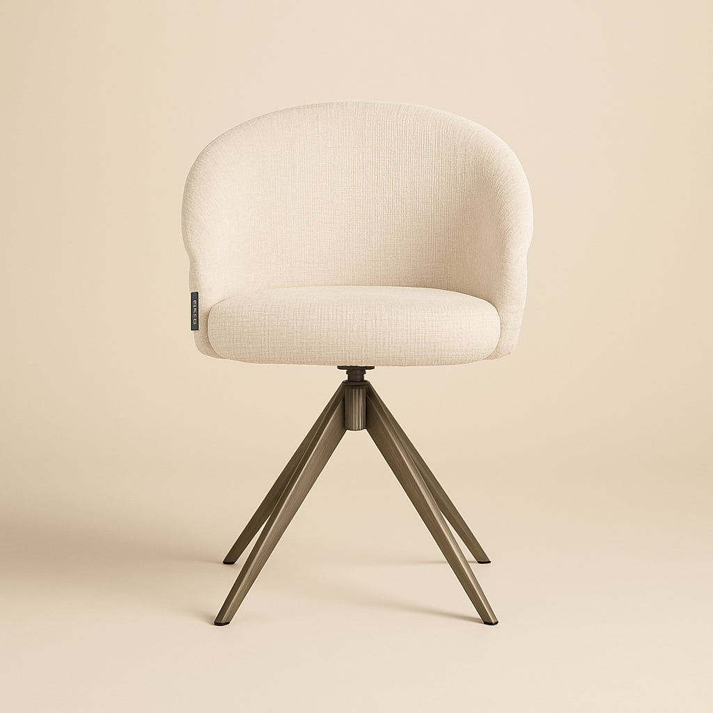 Eetkamerstoel Zendaya Niagara Beige Swivel