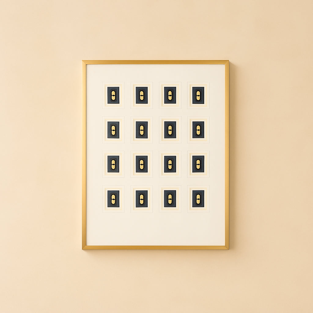 Wall Art Bear Black/gold