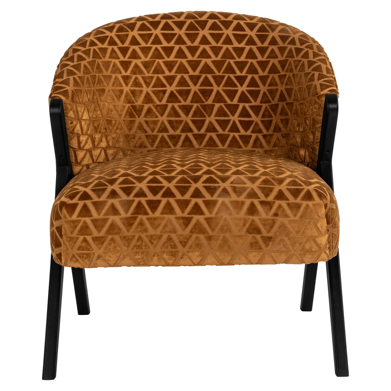Lounge stoel Mia old gold triangle