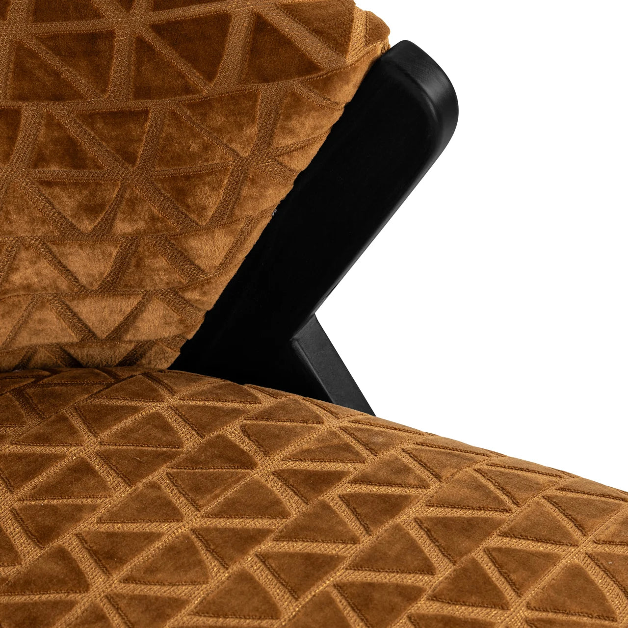 Lounge stoel Mia old gold triangle