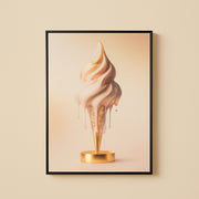 Wall art Icecream gold