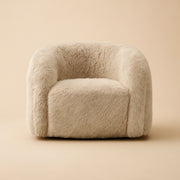 Lounge stoel Arcus yakety sand swivel
