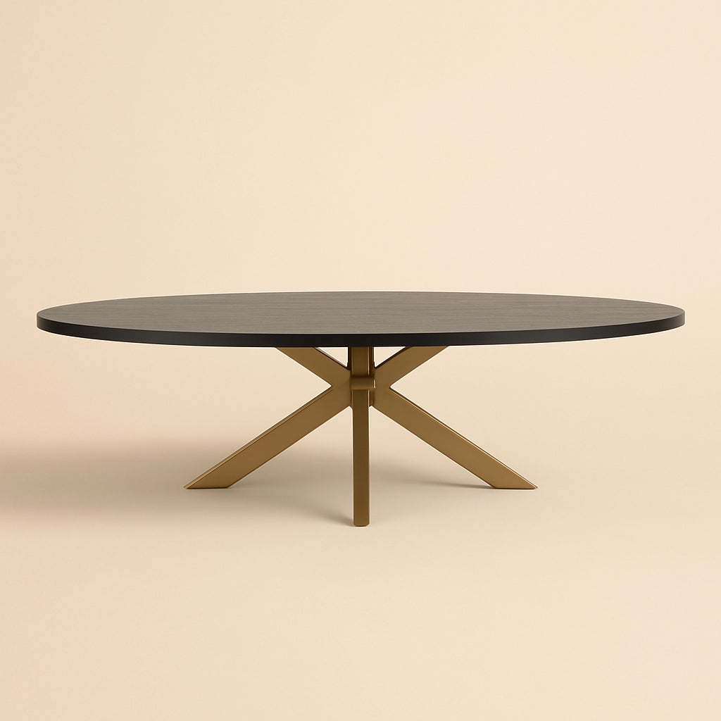 Dining table Watson black/gold 235