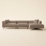 Bank Hoxton Lovely Beige 3-seater + Lounge Right