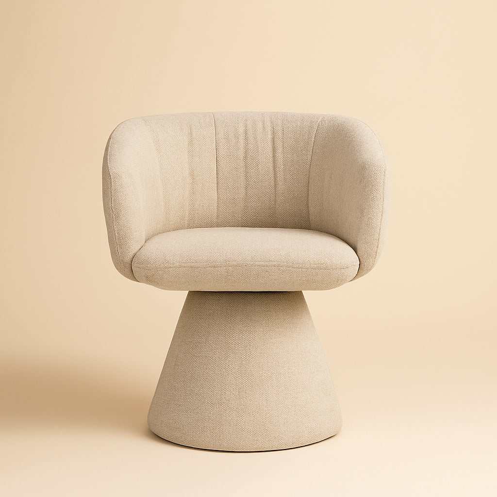 Eetkamerstoel Madeline Cream Unicorn Swivel