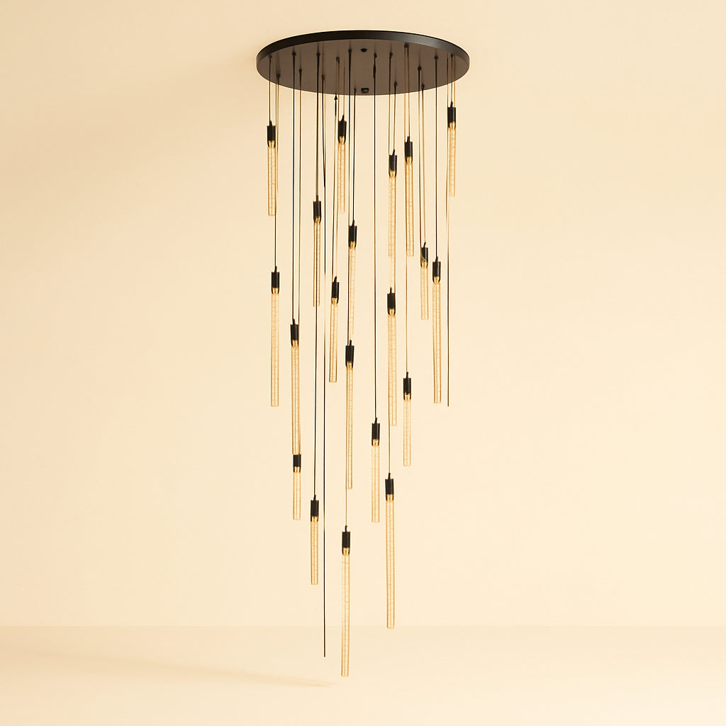 Hanglamp Crosley Black/gold