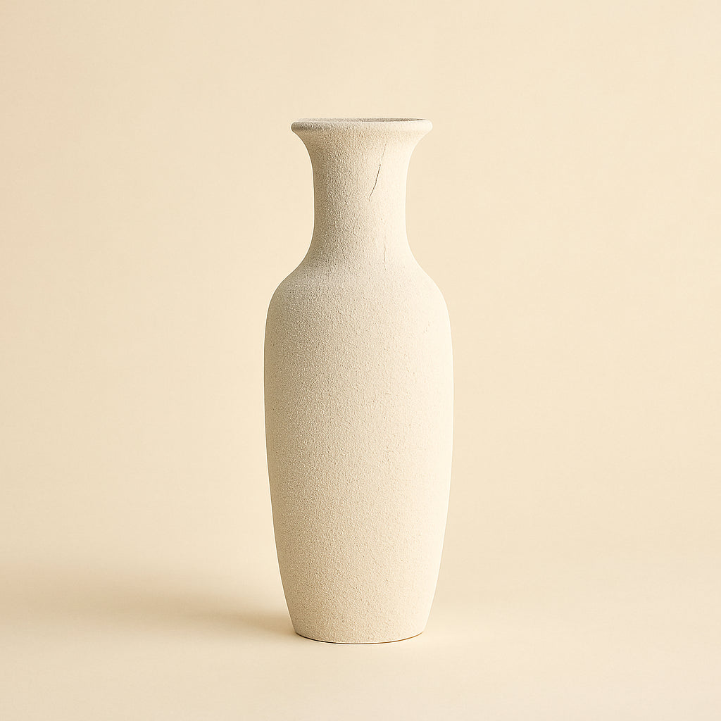 Vase Fluffy white large
