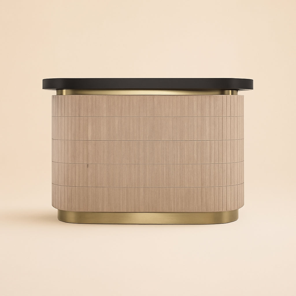 Richmond Interiors Bartafel Martini Travertin Hout Beige — home bar woonkamer