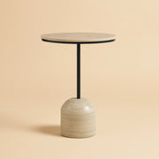 Richmond Interiors Bartafel Duncan - Zand Afwerking - Ronde Staantafel 75 cm Ø