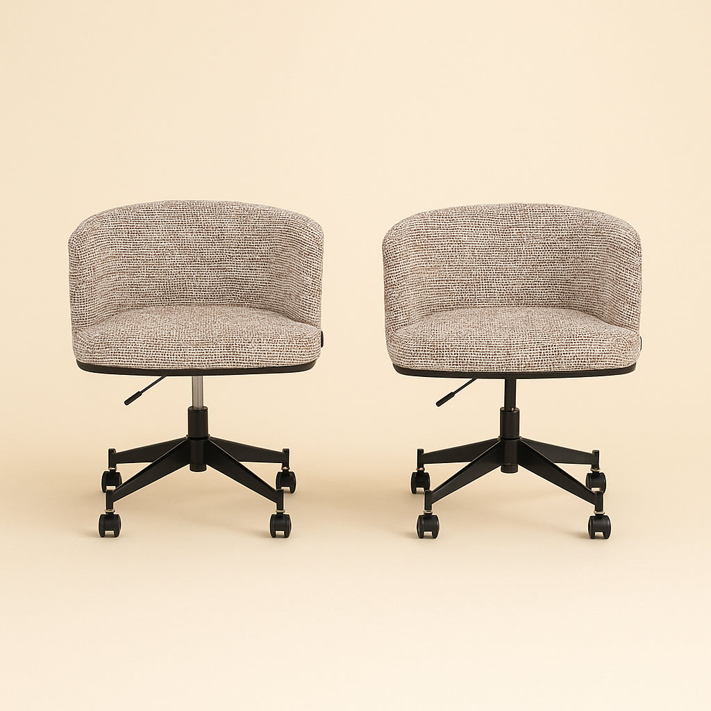Eetkamerstoel Rochenne Trendy Nature Swivel On Wheels