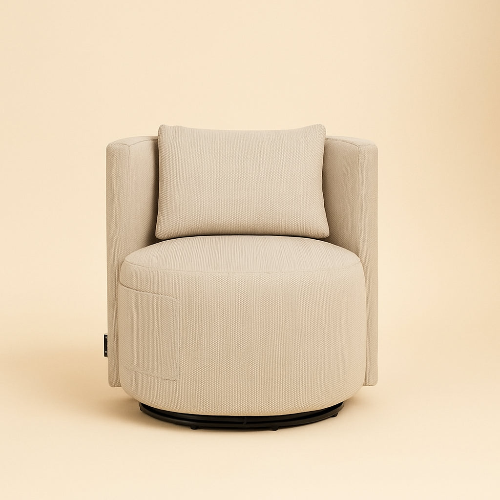 Outdoor Eetkamerstoel Marlin Beige Swivel
