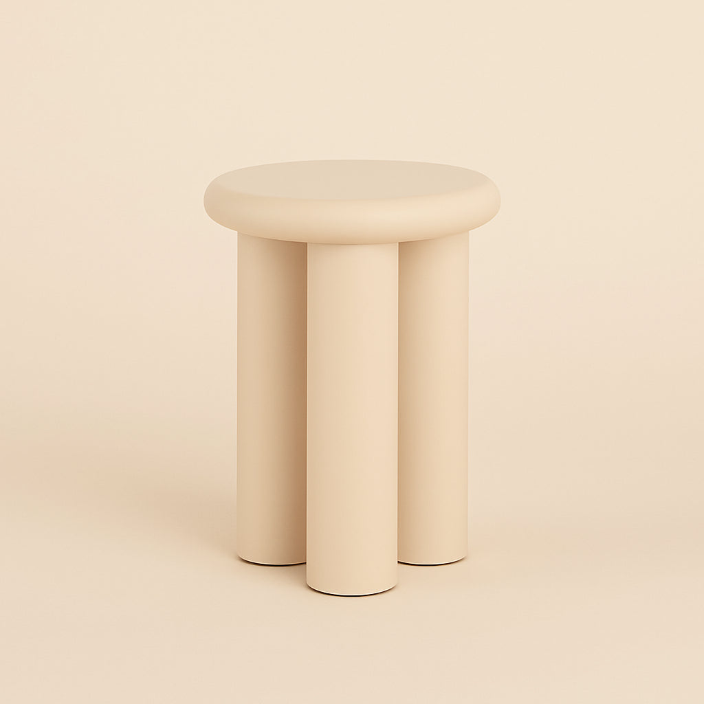 Bijzettafel Elbaz Beige 35ø