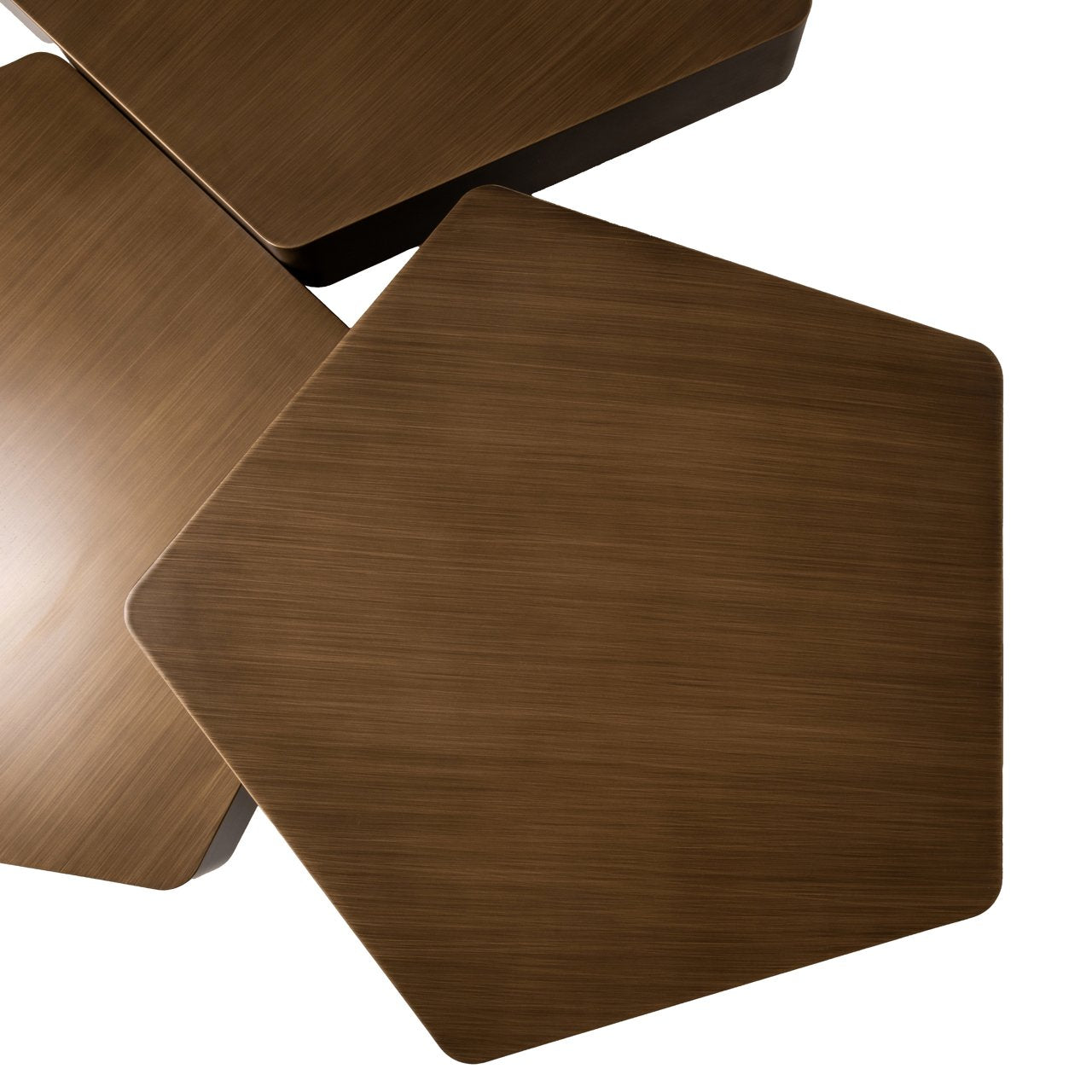 Salontafel Hexa Brushed Gold (set Of 3)
