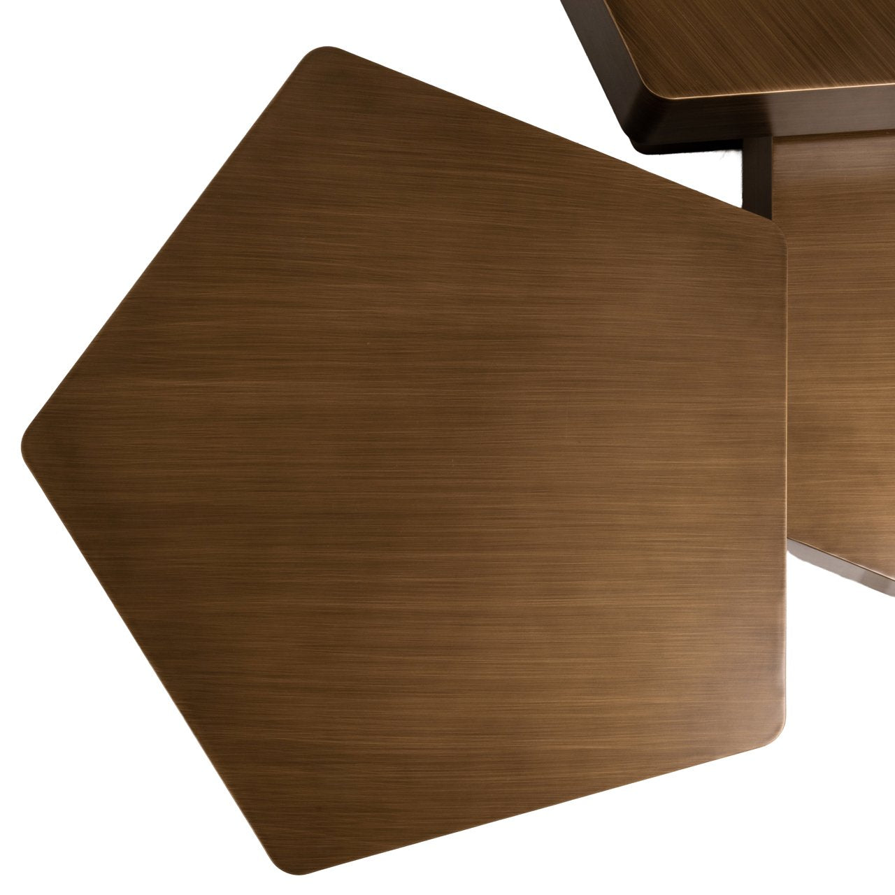 Salontafel Hexa Brushed Gold (set Of 3)
