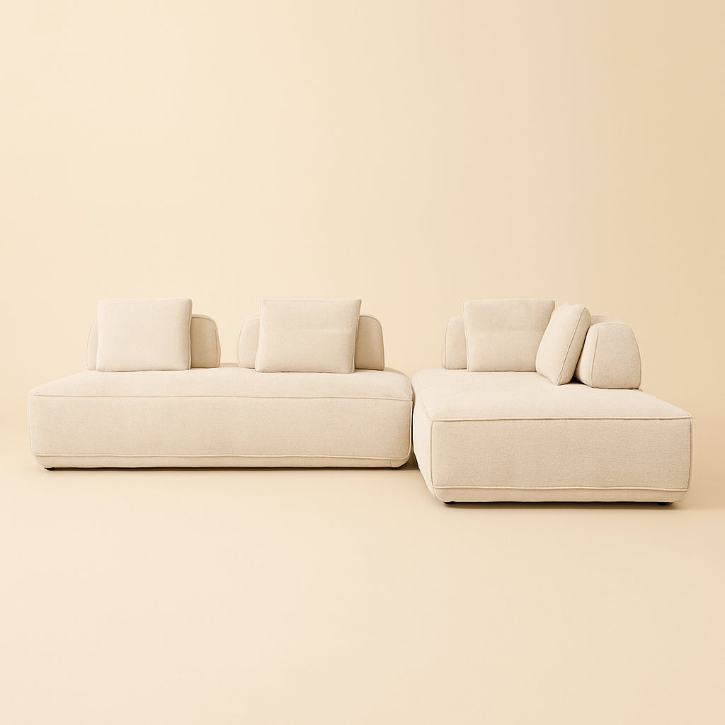 Sofa Tudor cream unicorn movable backrest