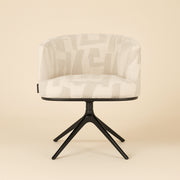 Eetkamerstoel Cheyenne Beige Graffic Swivel