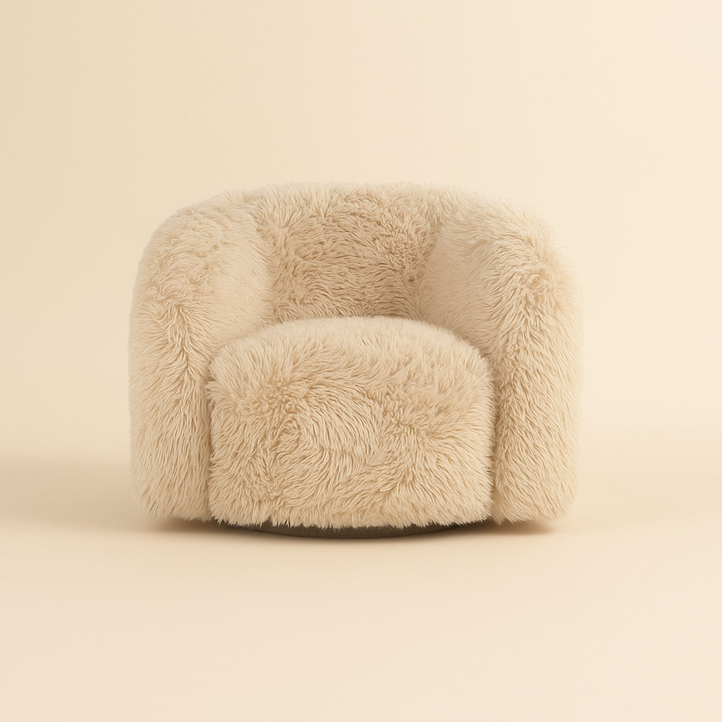 Lounge Stoel Lenny Yakety Sand Swivel Kids