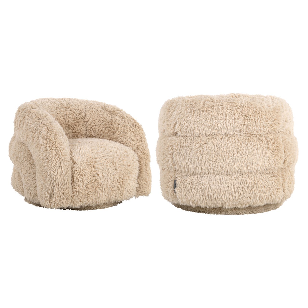 Lounge Stoel Lenny Yakety Sand Swivel Kids