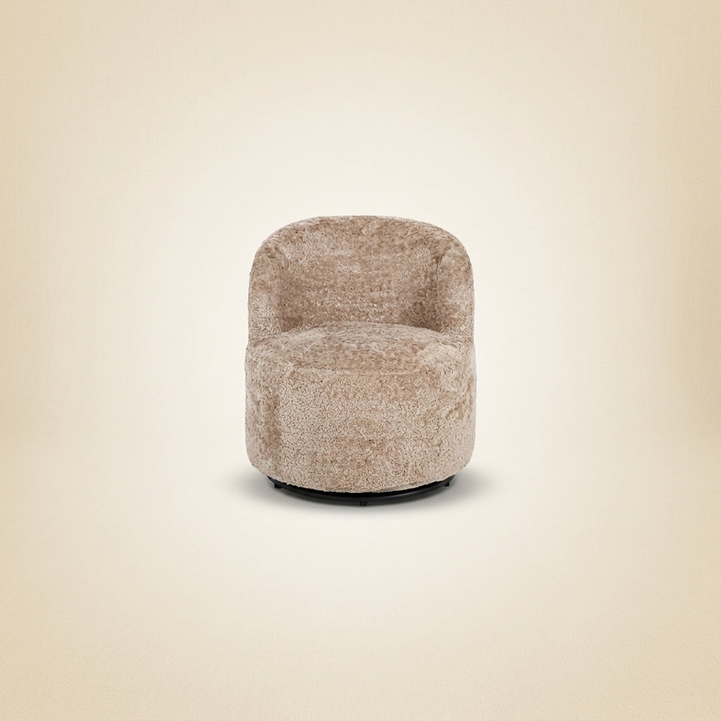 Lounge Stoel Jackie Sheep Natural Swivel Kids