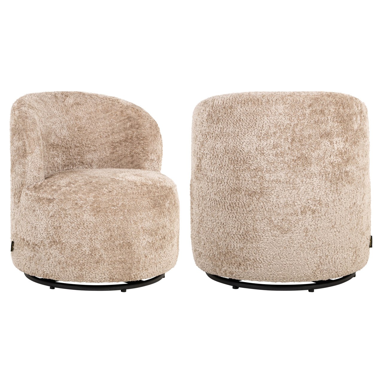 Lounge Stoel Jackie Sheep Natural Swivel Kids