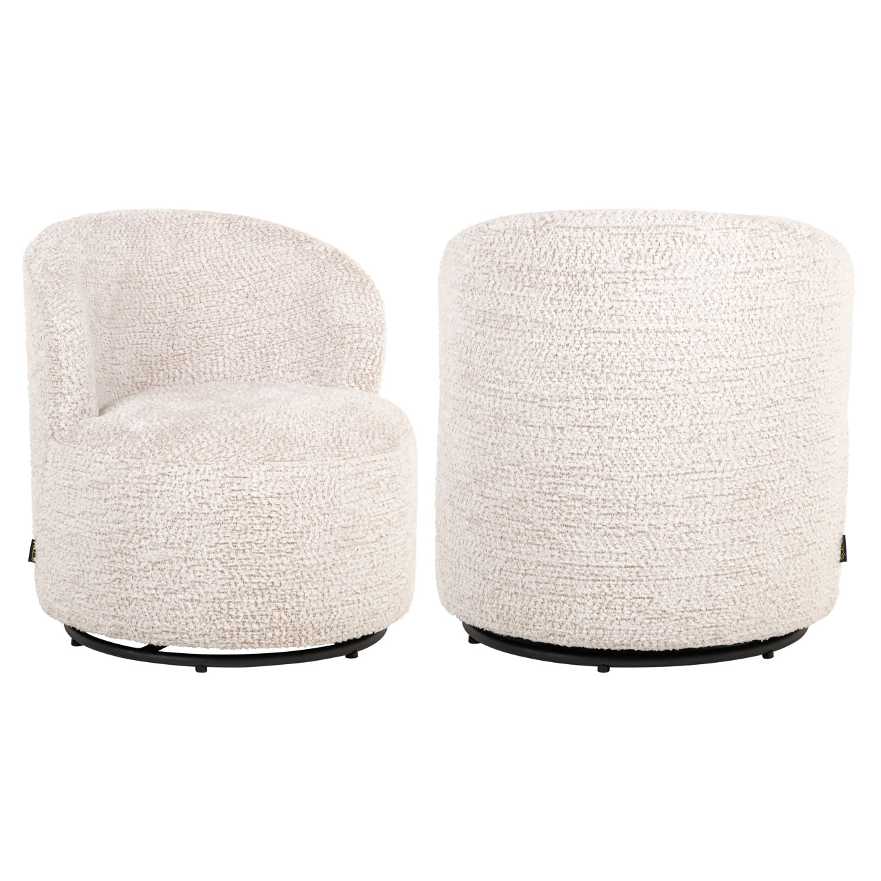 Lounge Stoel Jackie Lovely Cream Swivel Kids