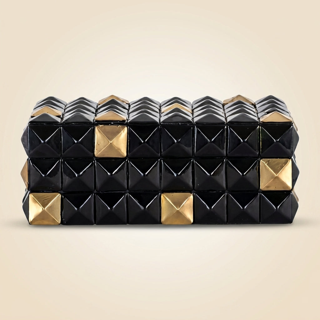 Opbergdoos Velicia Black/gold