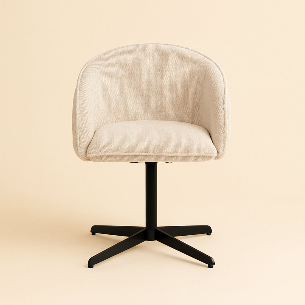 Eetkamerstoel Angelina Cream Unicorn Swivel