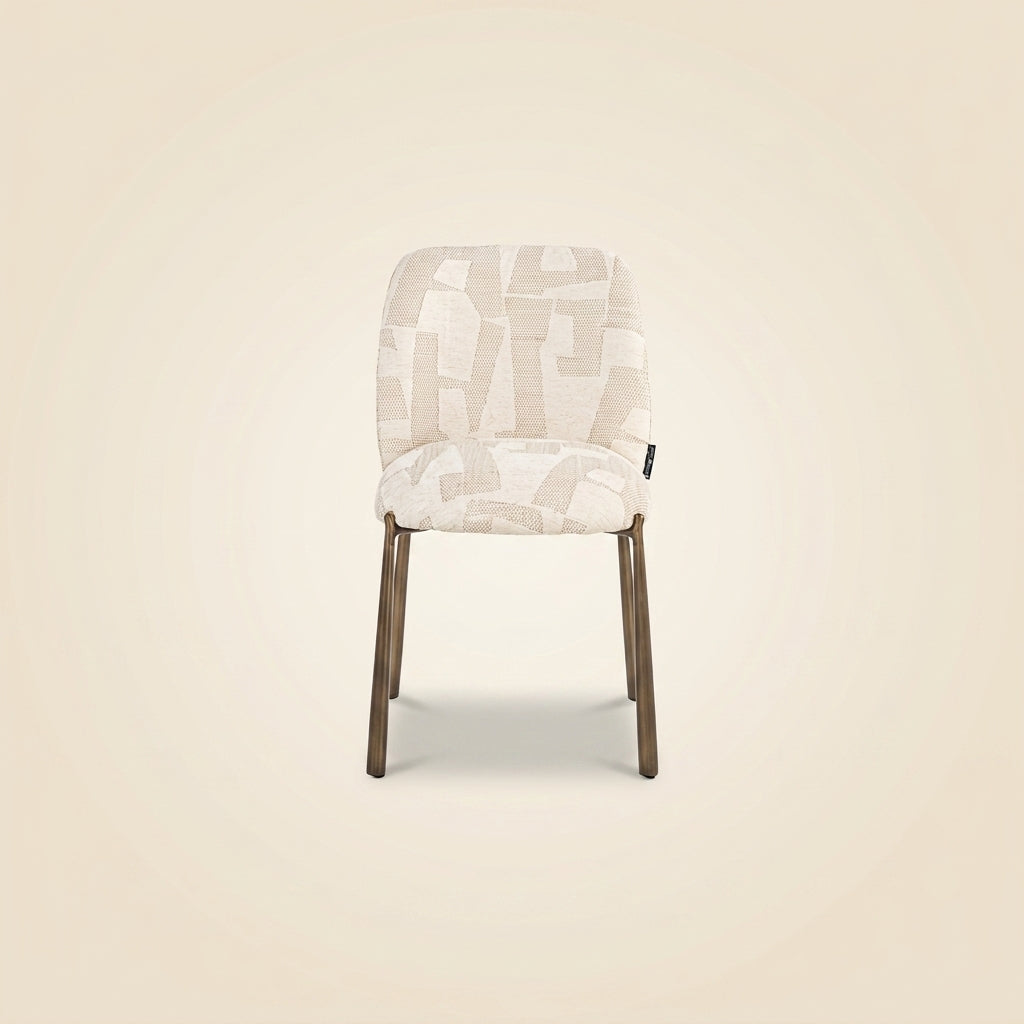 Eetkamerstoel Lana Beige Graffic (set Of 2)