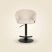 Barstoel Nikki Niagara Beige Swivel Fire Retardant