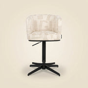 Barstoel Cheyenne Beige Graffic Swivel