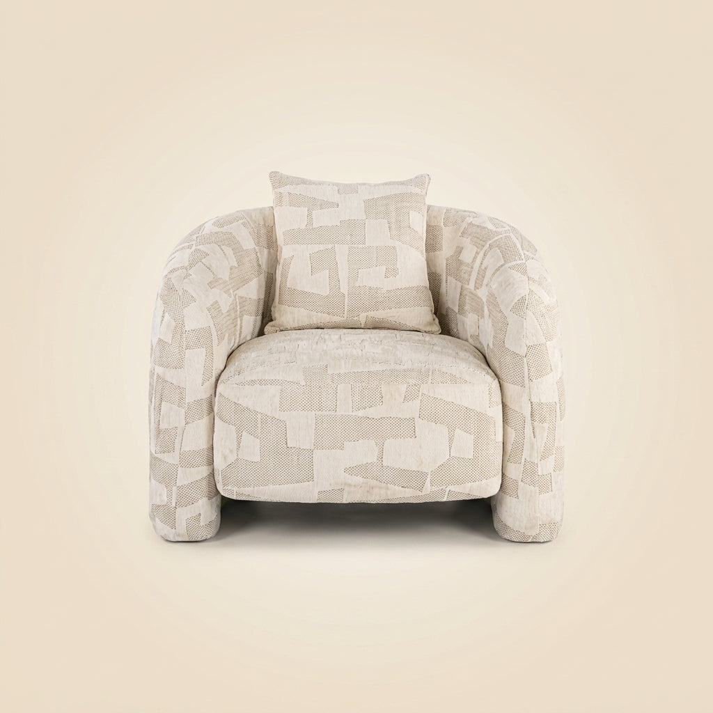 Lounge Stoel Tuscany Beige Graffic