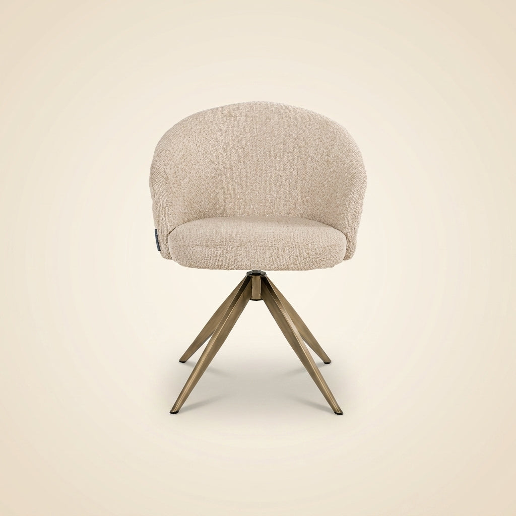 Eetkamerstoel Zendaya Biscotti Swivel Fire Retardant
