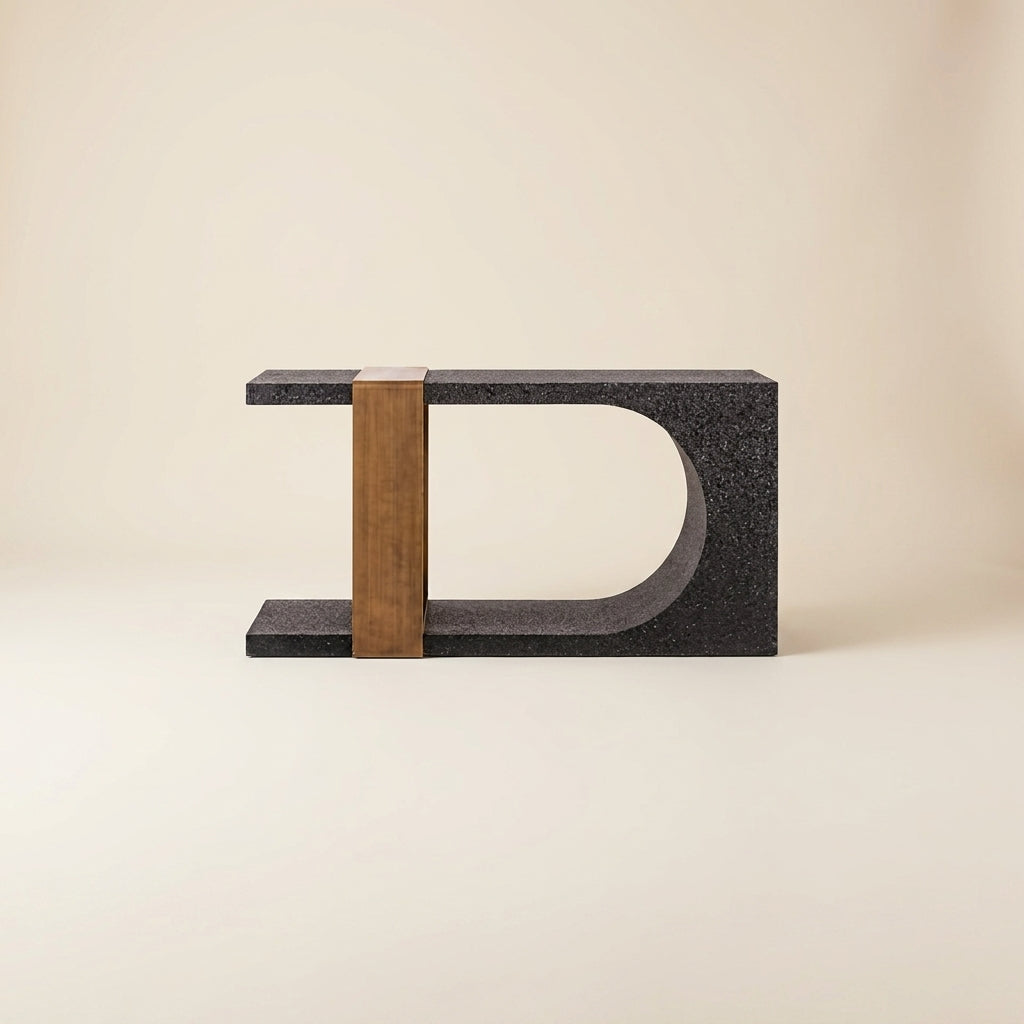 Console Alexander Jones Black/gold (bazel)