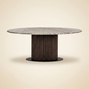 Eettafel Rashford Blush Beige Oval 200