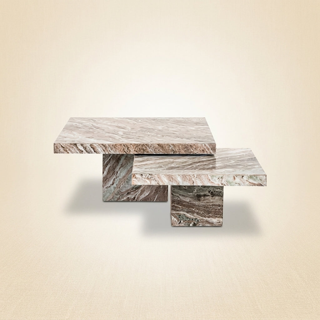 Salontafel Rashford Blush Beige (set Of 2)