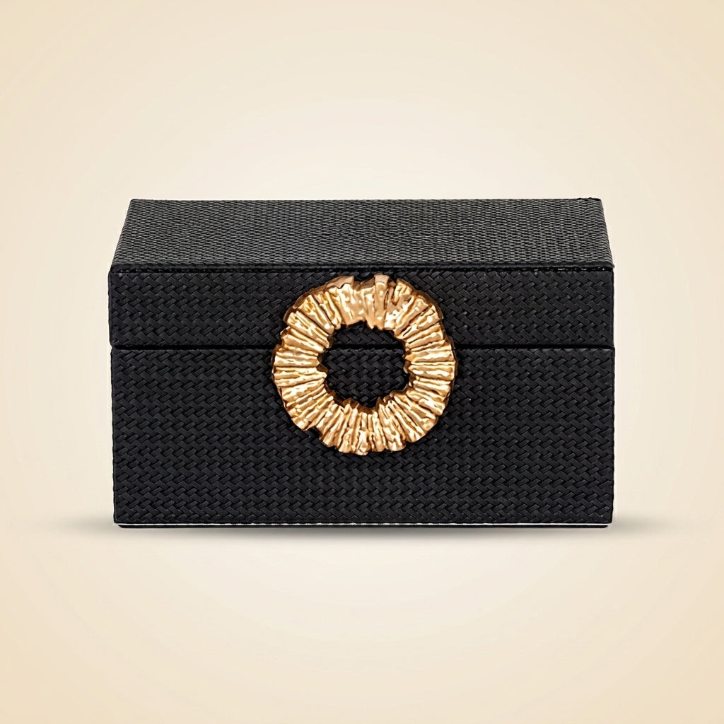Opbergdoos Amal Black/gold Small