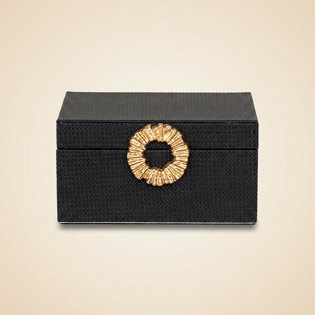 Opbergdoos Amal Black/gold Large