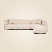 Bank Pandora Beige Angora Lounge Right