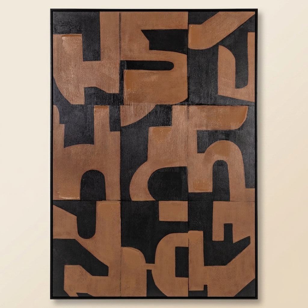 Wall Art Cascade Brown