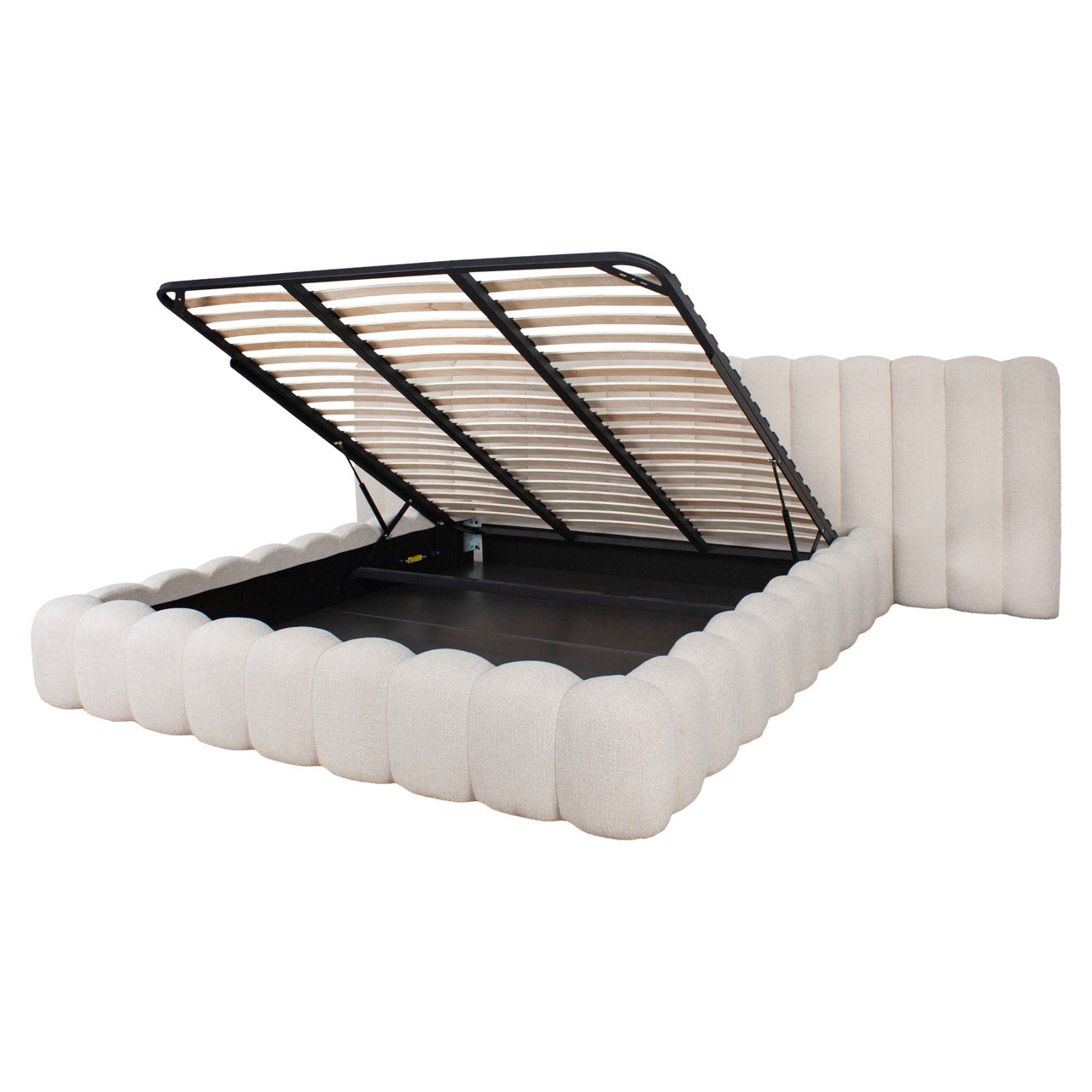 Bed Cupidon Cream Fancy 180x210 (mattress Size (excl.)) With Storage
