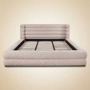 Richmond Interiors Bed Obidis Naturel Gestoffeerd 180×210 cm Met Opbergruimte