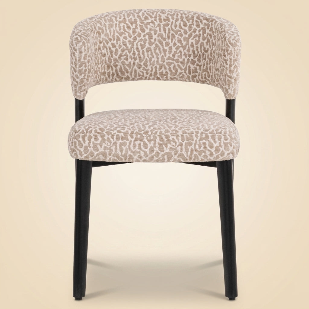 Eetkamerstoel Zeno Beige Leopard