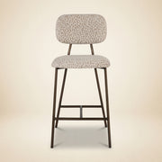 Counterstoel Xenia Beige Leopard Fire Retardant (set Of 2)