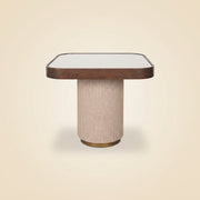 Bijzettafel Willox Beige  Including Glass